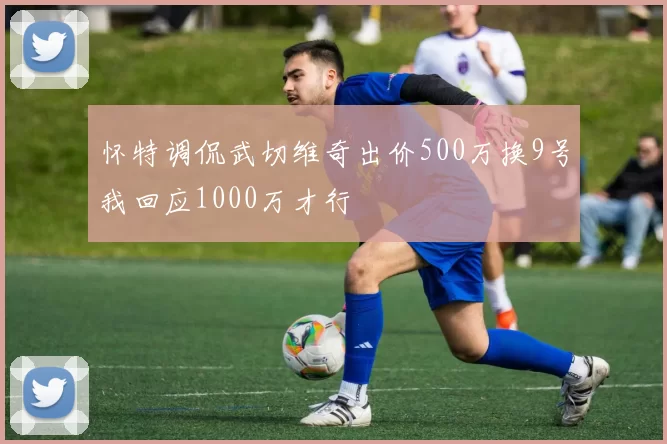 怀特调侃武切维奇出价500万换9号我回应1000万才行